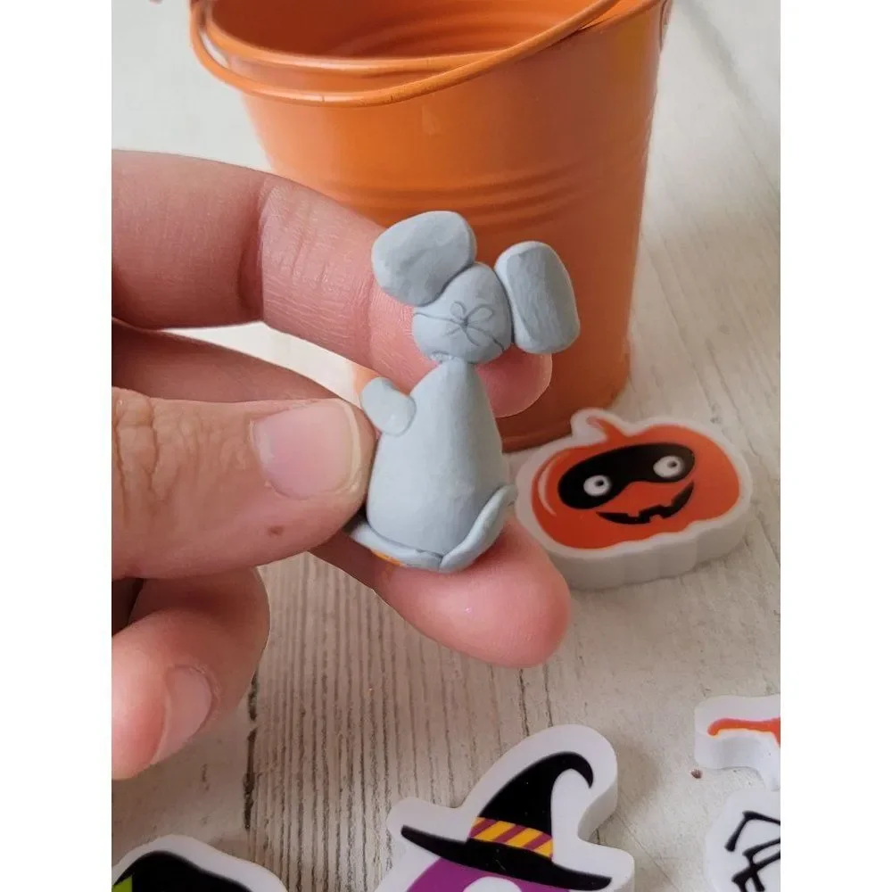 Halloween Frankenstein eraser pumpkin mouse set‎ toy figure